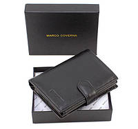 Мужское кожаное портмоне с отделом для документов 10х13 Marco Coverna M112 (21583) черный DH, код: 8057978