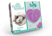 Набор креативного творчества Family Moment Danko Toys FMM-01-01 слепок ручки или ножки XN, код: 7689685