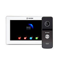 Комплект видеодомофона BCOM BD-770FHD White Kit: видеодомофон 7 и видеопанель SX, код: 7784770