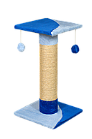 Когтеточка (дряпка) Мур-Мяу Луна в джутовой веревке Сине-голубая IN, код: 5866108