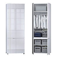 Шкаф для одежды Портленд DiPortes К-824-L Белый глянец (80 230 56) МДФ EJ, код: 7915752