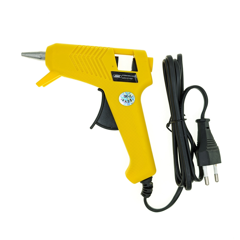 Клейовий пістолет 7 мм, 20 Вт (термопістолет), ЖОВТИЙ, фото 1