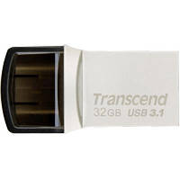 USB флеш накопитель Transcend 32GB JetFlash 890S Silver USB 3.1 (TS32GJF890S)