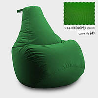 Бескаркасное кресло мешок груша Coolki XXL 90x130 Зеленый (Оксфорд 600D PU) IN, код: 6719481