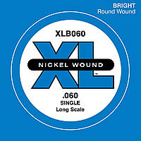 Струна D'Addario XLB060 XL Nickel Round Wound Long Scale .060 IN, код: 6556807