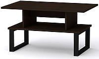 Стол журнальный Лофт-2 Компанит Венге темный (80х50х42,6 см) TH, код: 6517492
