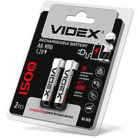 Аккумуляторы пальчиковые Videx Ni-MH 1500mAh HR6 AA 2 шт GL, код: 7672820