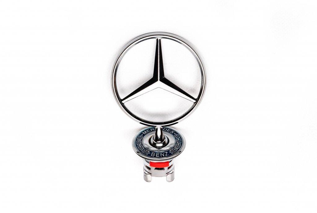 Эмблема прицел с надписью (для E-class) для Mercedes E-сlass W124 1984-1997 гг AB - фото 1 - id-p2172225812