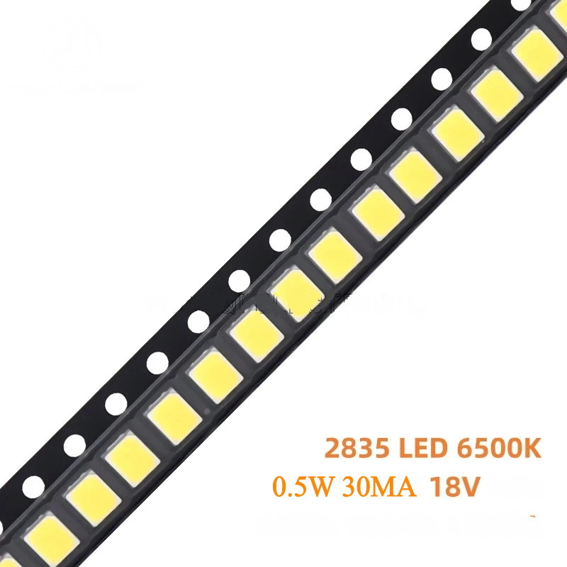 Світлодіоди SMD 2835 0.5 Вт 18 В 30мА Холодний білий