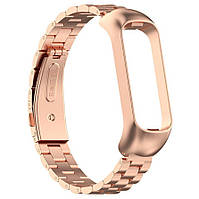 Ремешок MiJobs Steel Strap Samsung Galaxy Fit2 SM-R220 Rose Gold BM, код: 8098227