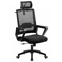 Крісло офісне Остін SDM Синхромеханізм сітка екошкіра чорниця UP, код: 7605517