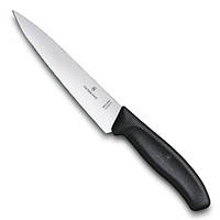 Кухонный нож разделочный Victorinox Swiss Classic Carving 15 см Черный (6.8003.15G) BM, код: 1709205