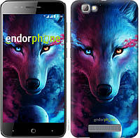 Силиконовый чехол Endorphone на ZTE A610 Арт-волк (3999u-433-26985) BM, код: 1721954