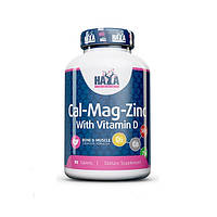 Витаминно-минеральный комплекс Haya Labs Calcium Magnesium Zinc with Vitamin D 90 Tabs TR, код: 8062157