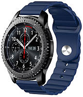 Ремешок силиконовый 22мм для Samsung Gear S3 | Galaxy Watch 46 | Galaxy Watch 3 45 mm LineS B IN, код: 2470616