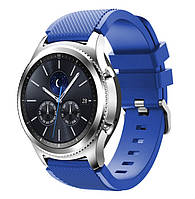 Ремешок BeWatch для Samsung Galaxy Watch 46 | 3 45mm | Gear S3 силиконовый 22мм ECO Синий (10 IN, код: 2661771