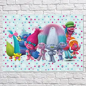 Плакат "Тролі, мультфільм, Trolls", 43×60см