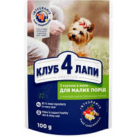 Влажный корм для собак Club 4 Paws с курицей в желе 100 г (4820083908880)