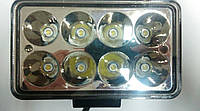 Фара-LED Прямоугольник 24W 152*91*70mm (3W*8) 10-30V Дальний/Spot (44-24W) (1шт) AB