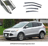 Дефлекторы окон Ford Escape/Kuga 2013-2019 П\К скотч "FLYнерж.сталь 3D" BFDYH1323-W/S(73-74) AB