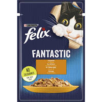 Влажный корм для кошек Purina Felix Fantastic с курицей в желе 85 г (7613039788097)