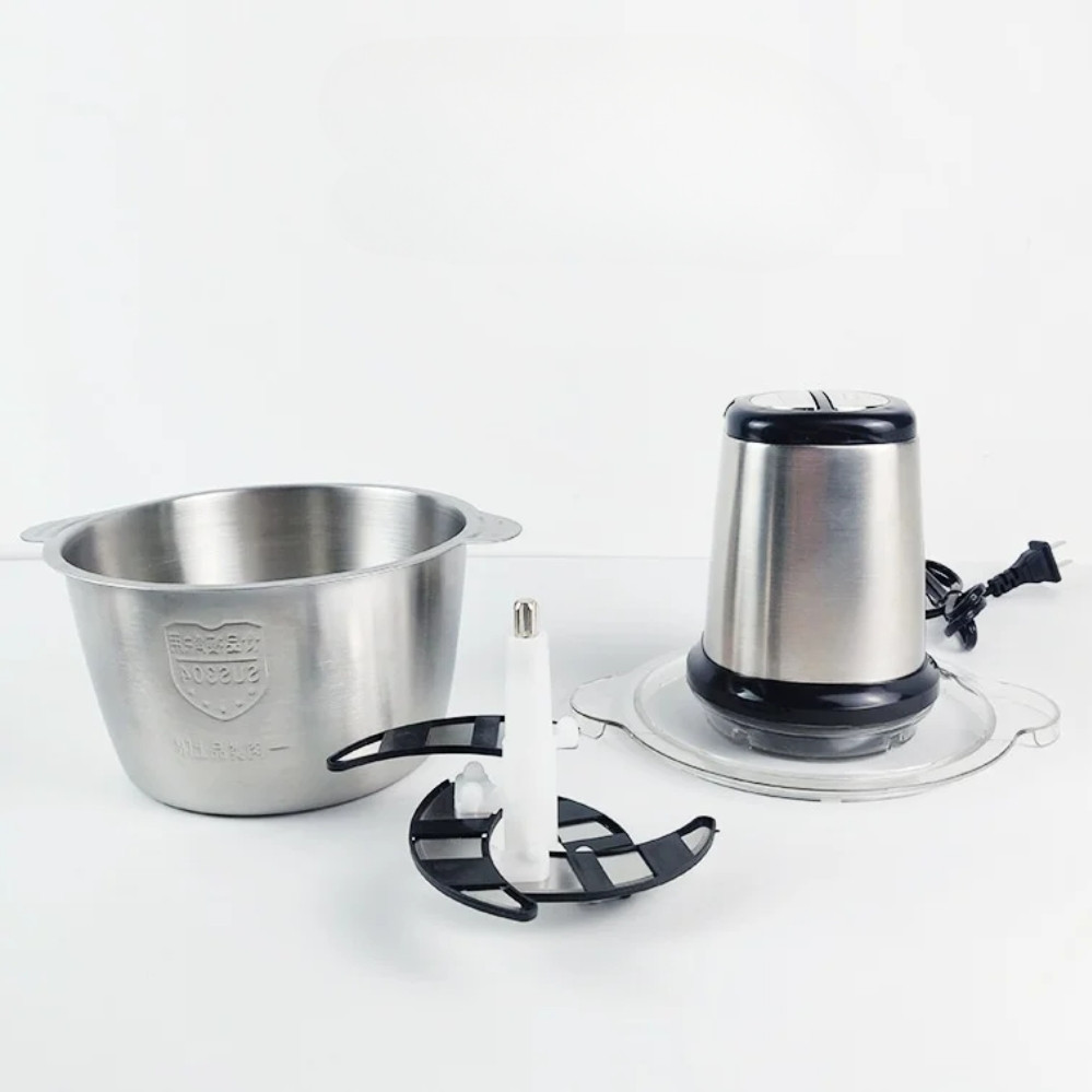 Универсальный кухонный измельчитель 250Вт с металлической чашей на 1.7 л пищевой блендер SL-001 - фото 7 - id-p2172300620