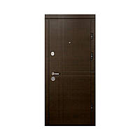 Двері металеві Міністерство Двері ПК-180/161 Венге горизонт темний/Царга венге 86*205 праві
