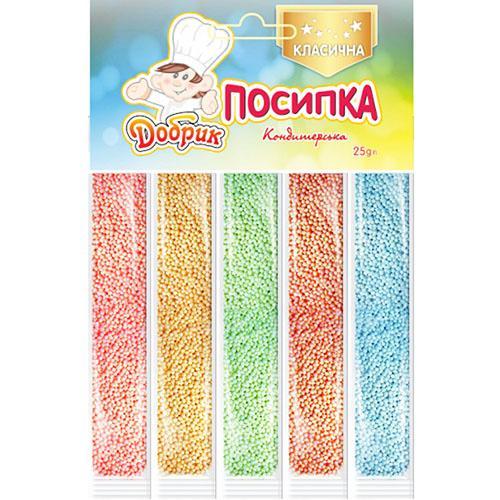 Посипка 5в1 класична Кругла Добрик 25г
