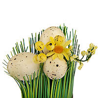 Пасхальная композиция «Цветочная лужайка», 19 см, декор на пасху