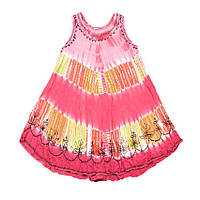 Платье Летнее Karma Вискоза Вышивка Свободный размер Оттенки Розового (24379) BM, код: 5552584