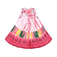 Платье Летнее Karma Вискоза Вышивка Свободный размер Оттенки Розового (24140) BM, код: 5552673