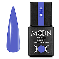 Гель-лак MOON FULL color Gel polish NoSC 520 світло-фіолетовий, 8 мл