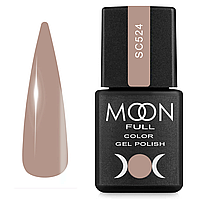 Гель-лак MOON FULL color Gel polish NoSC 524 кава з молоком, 8 мл