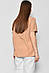 Блуза жіноча з коротким рукавом  бежевого кольору 176170M, фото 3