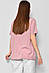 Блуза жіноча з коротким рукавом  пудрового кольору 176173M, фото 3