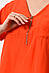 Блуза жіноча з коротким рукавом  помаранчевого кольору 176210M, фото 4