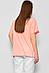 Блуза жіноча з коротким рукавом  персикового кольору 176211M, фото 3