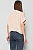 Блуза жіноча з коротким рукавом  світло-бежевого кольору 176221M, фото 3