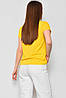Футболка жіноча однотонна жовтого кольору 176857P, фото 3