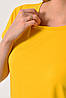 Футболка жіноча однотонна жовтого кольору 176857P, фото 4