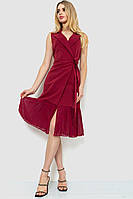 Платье нарядное однотонное бордовый 214R328 Ager S BM, код: 8385788