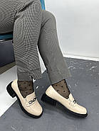 Туфлі жіночі MyClassic SK08-0646 APRICOT світло-бежеві шкіряні 37, фото 3