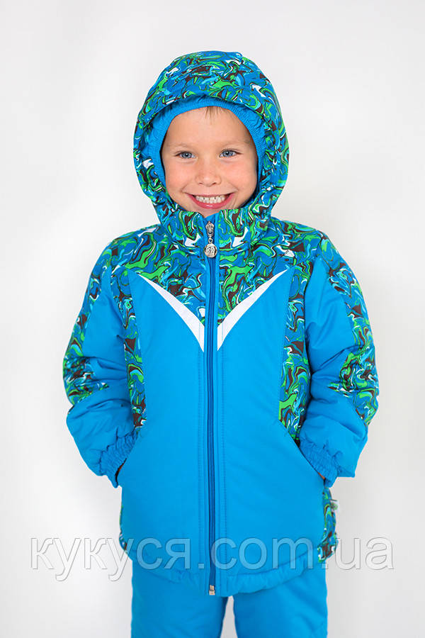 Зимовий дитячий костюм-комбінезон із мембранної тканини для хлопчика