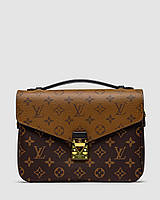 Louis Vuitton Pochette Metis Shoulder Bag Brown Leather Monogram Reverse Coated