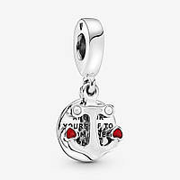 Серебряная подвеска-шарм Pandora 797208ENMX UP, код: 7359838