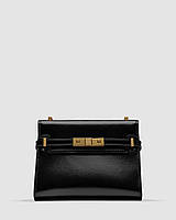 Saint Laurent Manhattan Mini Leather Shoulder Bag Black 19 х 14 х 4.5 см