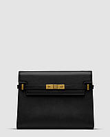 Saint Laurent Manhattan Medium Leather Shoulder Bag Black 28 х 22 х 6 см