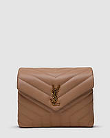 Saint Laurent Toy LouLou In Quilted Leather Beige/Gold 20 х 15 х 5.5 см