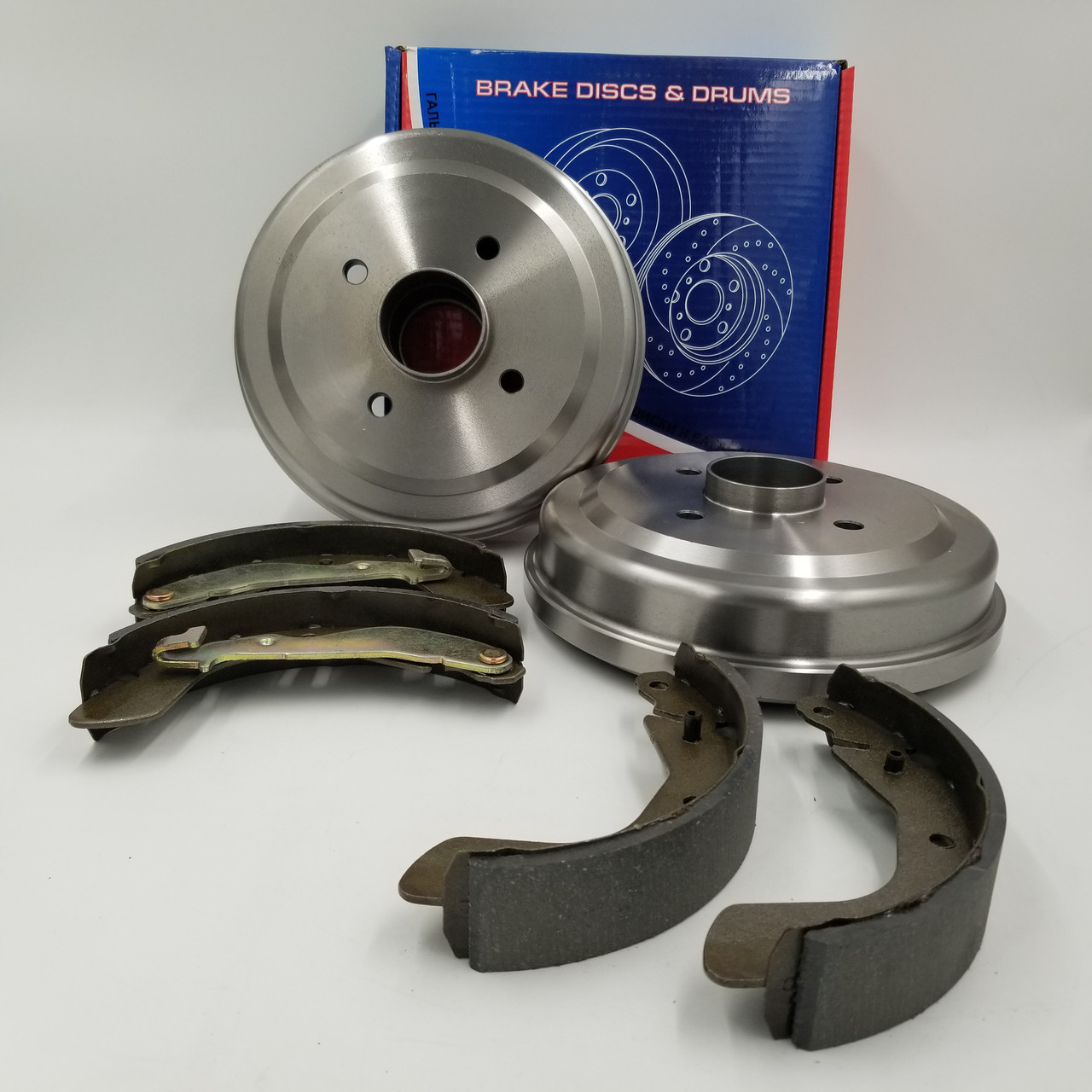 Барабани гальмівні Авео 2 з колодками (2 барабани + колодки) EuroEx Угорщина, фото 1