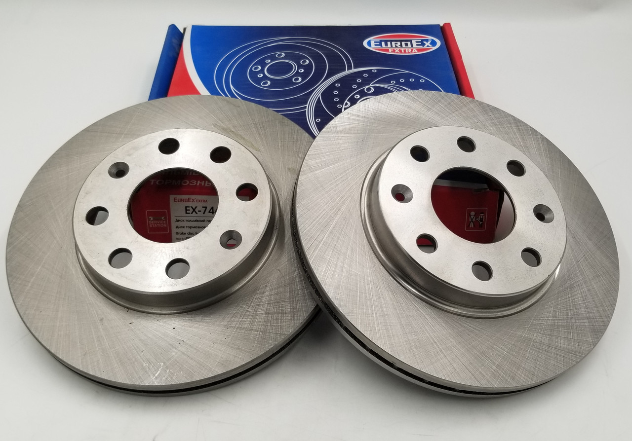 Диски гальмівні Авео передні (комплект 2-шт) EuroEx Угорщина